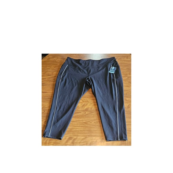 DSG Womens 3X Black Performance High Rise 7/8 Tight Leggings Activewear - Picture 1 of 4